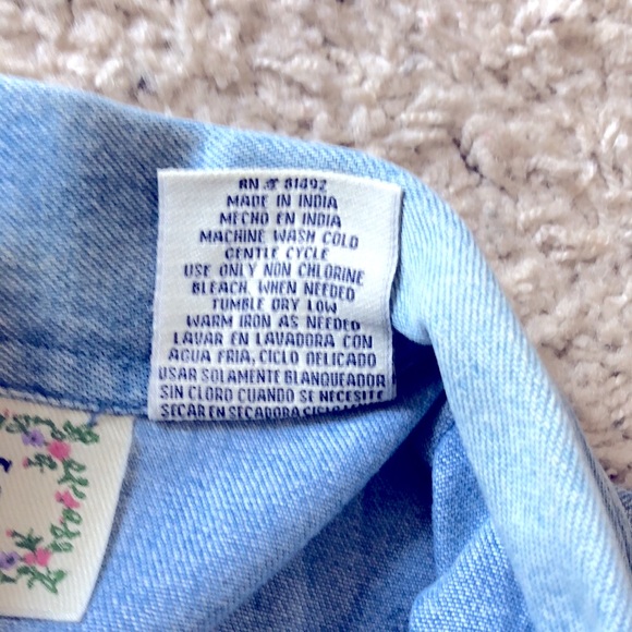 SZ S  TANTRUMS DENIM JACKET - Picture 6 of 7